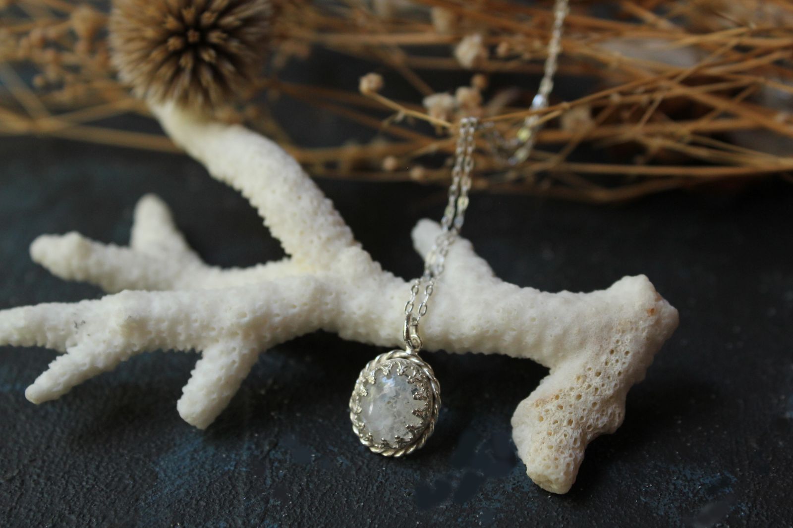 ハイアライトオパールのネックレス|silver|azur