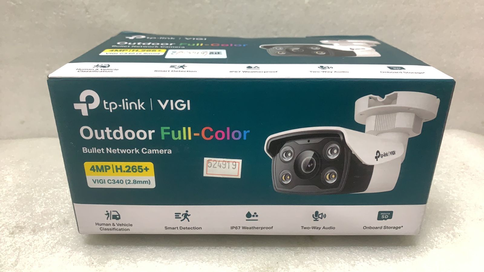 TP-Link VIGI C 340 2.8 mm 4 MP 屋外用フルカラーバレット型ネットワークカメラ--524919