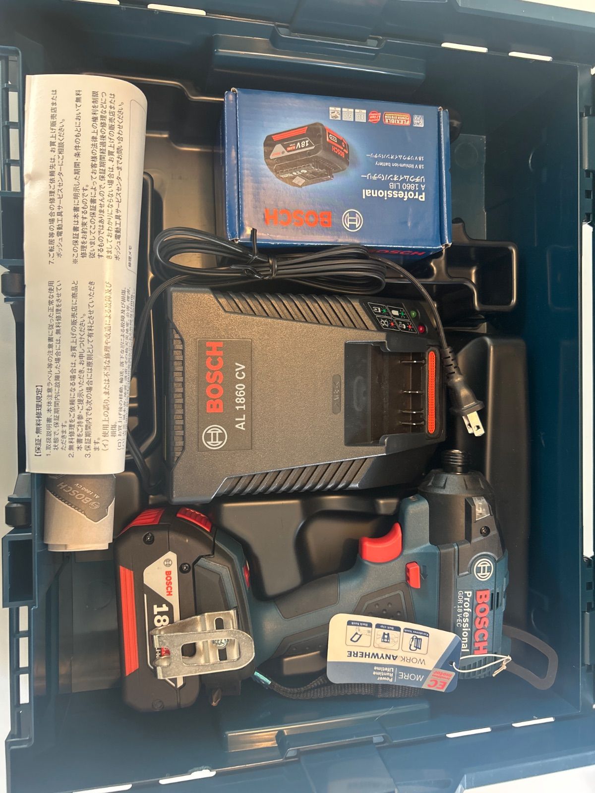 ♥品 BOSCH ボッシュ GDR 18 V-EC 6 バッテリーインパクトドライバー