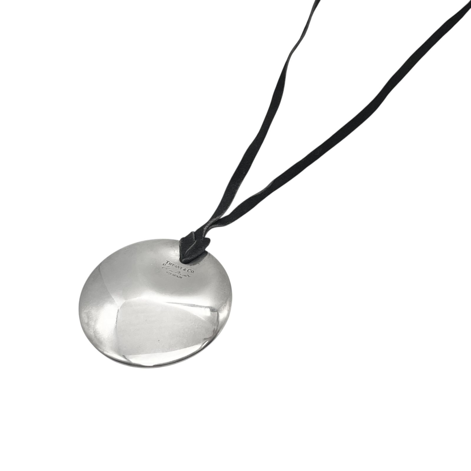 仙5 TIFFANY ＆ Co. エルサペレッティ ラウンド プレート ネックレス 