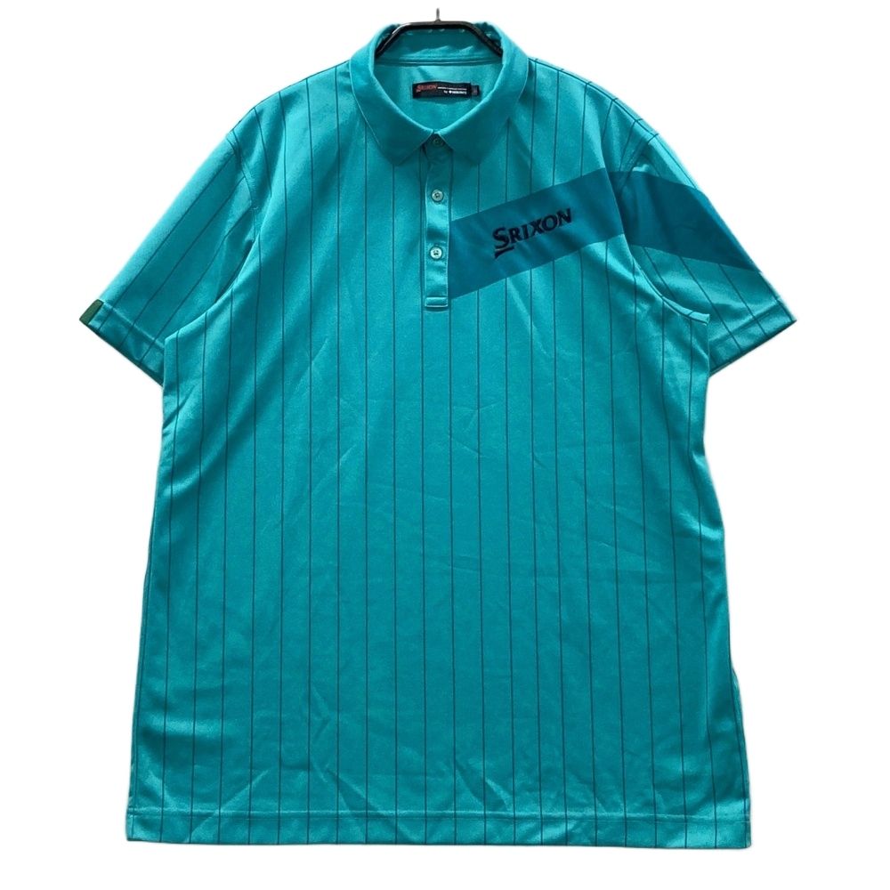 サイズ：LL SRIXON スリクソン by DESCENTE 半袖ポロシャツ ロゴ刺繍