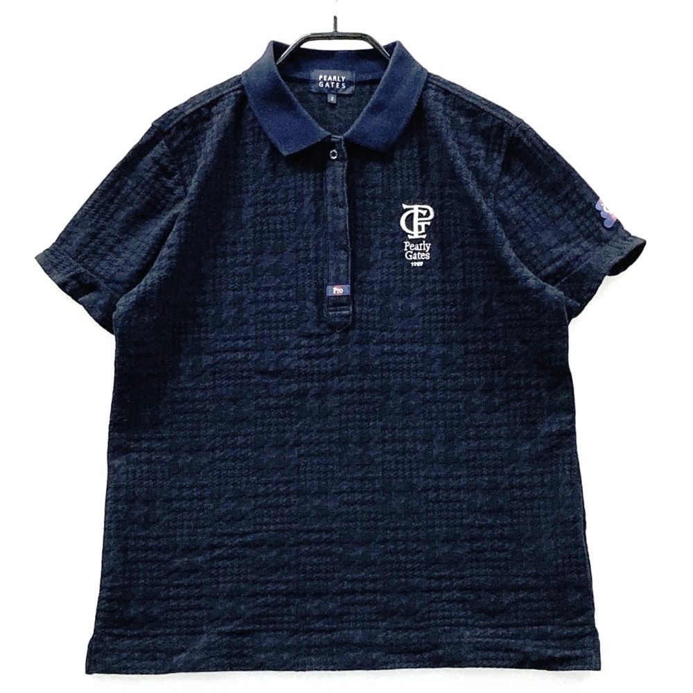 サイズ：2 PEARLY GATES パーリーゲイツ 半袖ポロシャツ ジャガード