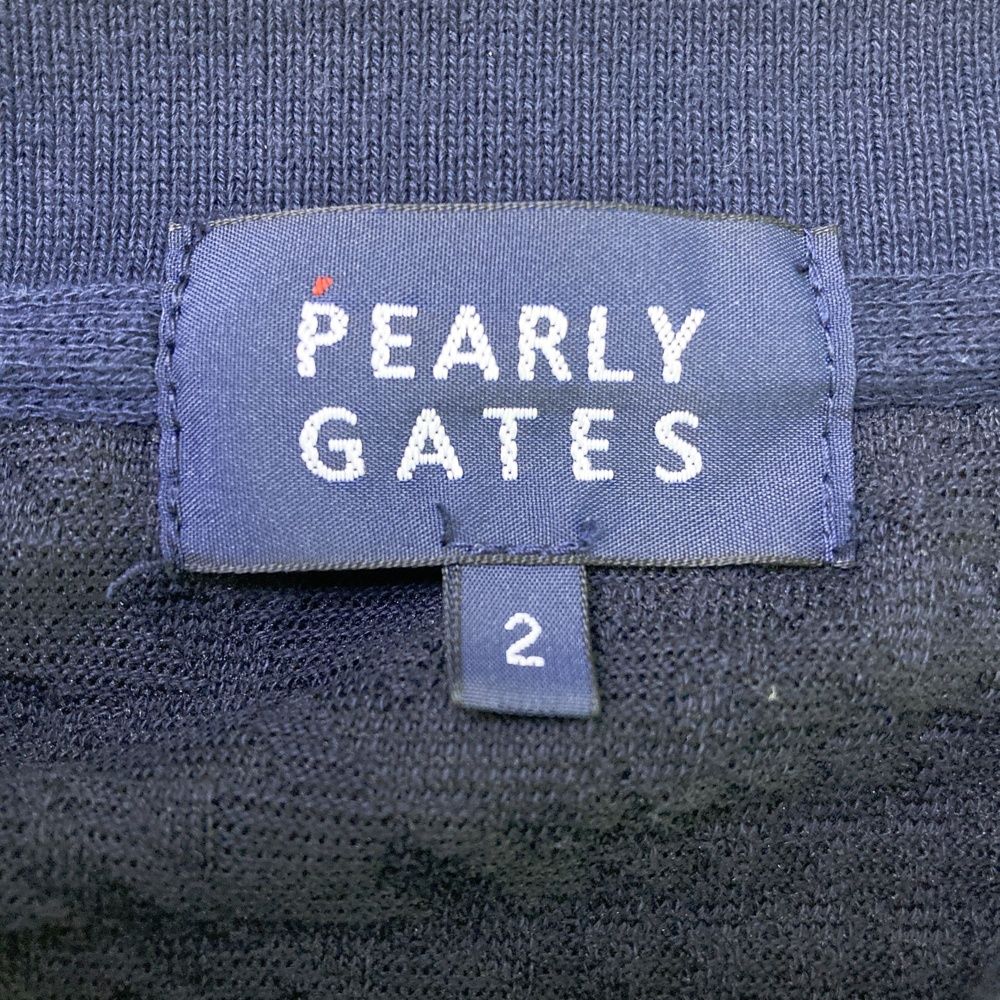 サイズ：2 PEARLY GATES パーリーゲイツ 半袖ポロシャツ ジャガード