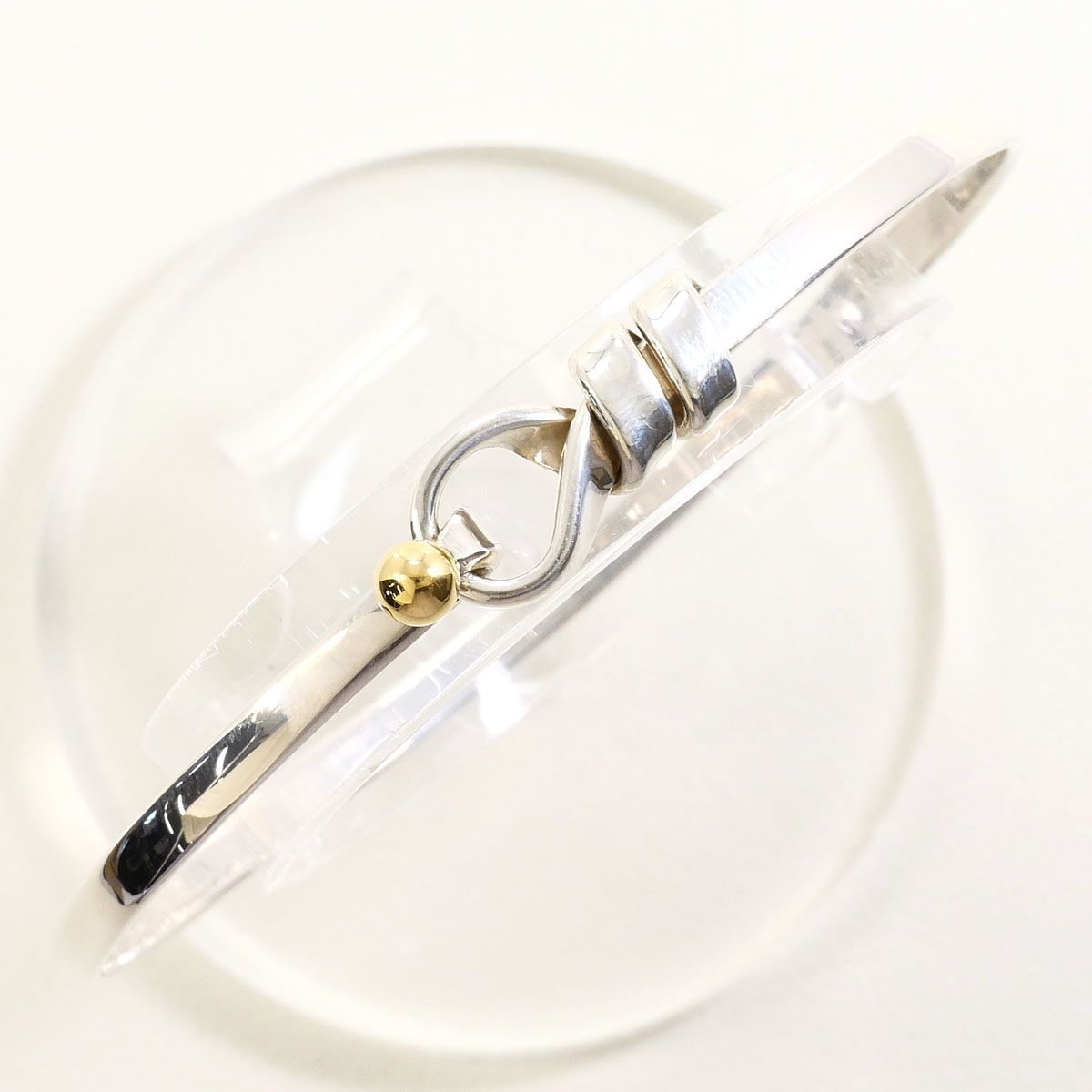 ティファニー TIFFANY&Co. ラブノット K18YG シルバー925 バングル 総