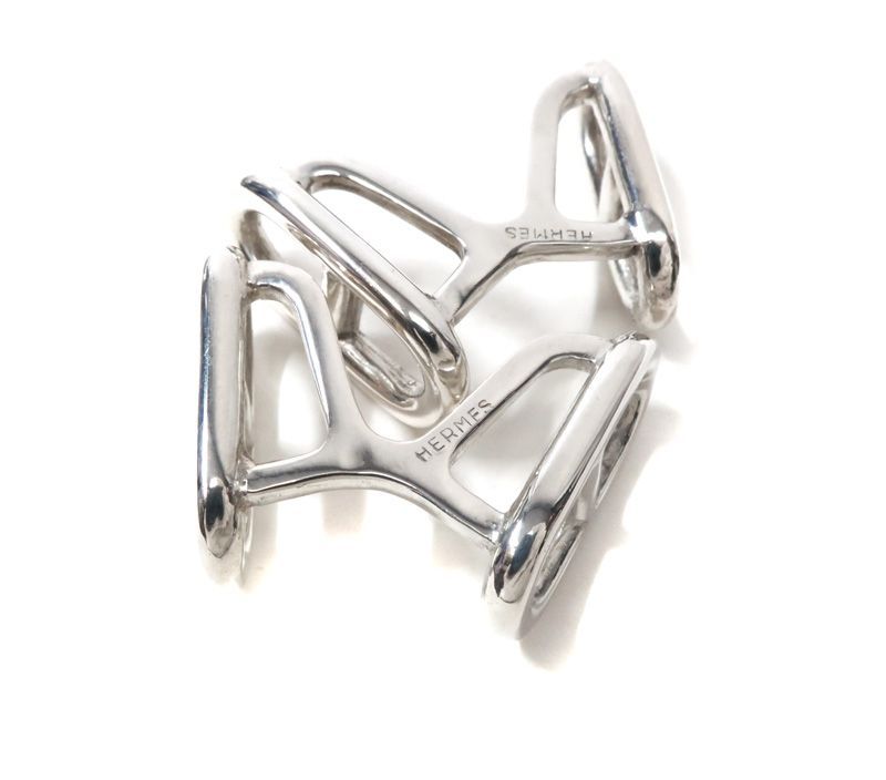 エルメス シェーヌダンクル カフス カフリンクス ヴィンテージ 925 シルバー HERMES 34171