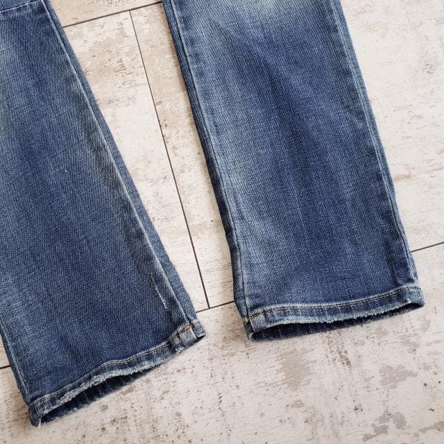 メッサジェリエ ☆ダメージ加工 デニム パンツ 30 伊製 MESSAGERIE メッサジェリエ ☆ ダメージ加工 デニム パンツ 30 伊製 イタリア製