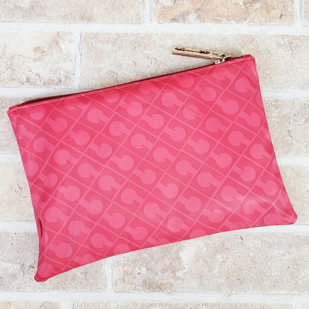 ゲラルディーニ ☆ リバーシブル ハンドバッグ ポーチ付き イタリア製