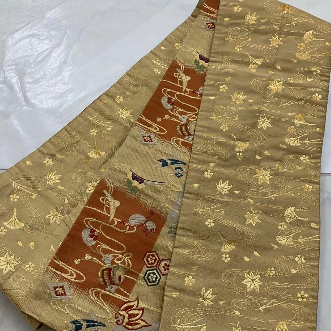 kimomo+one ○送料無料○kimonoarisa○美品○最高級西陣織唐織○手織り