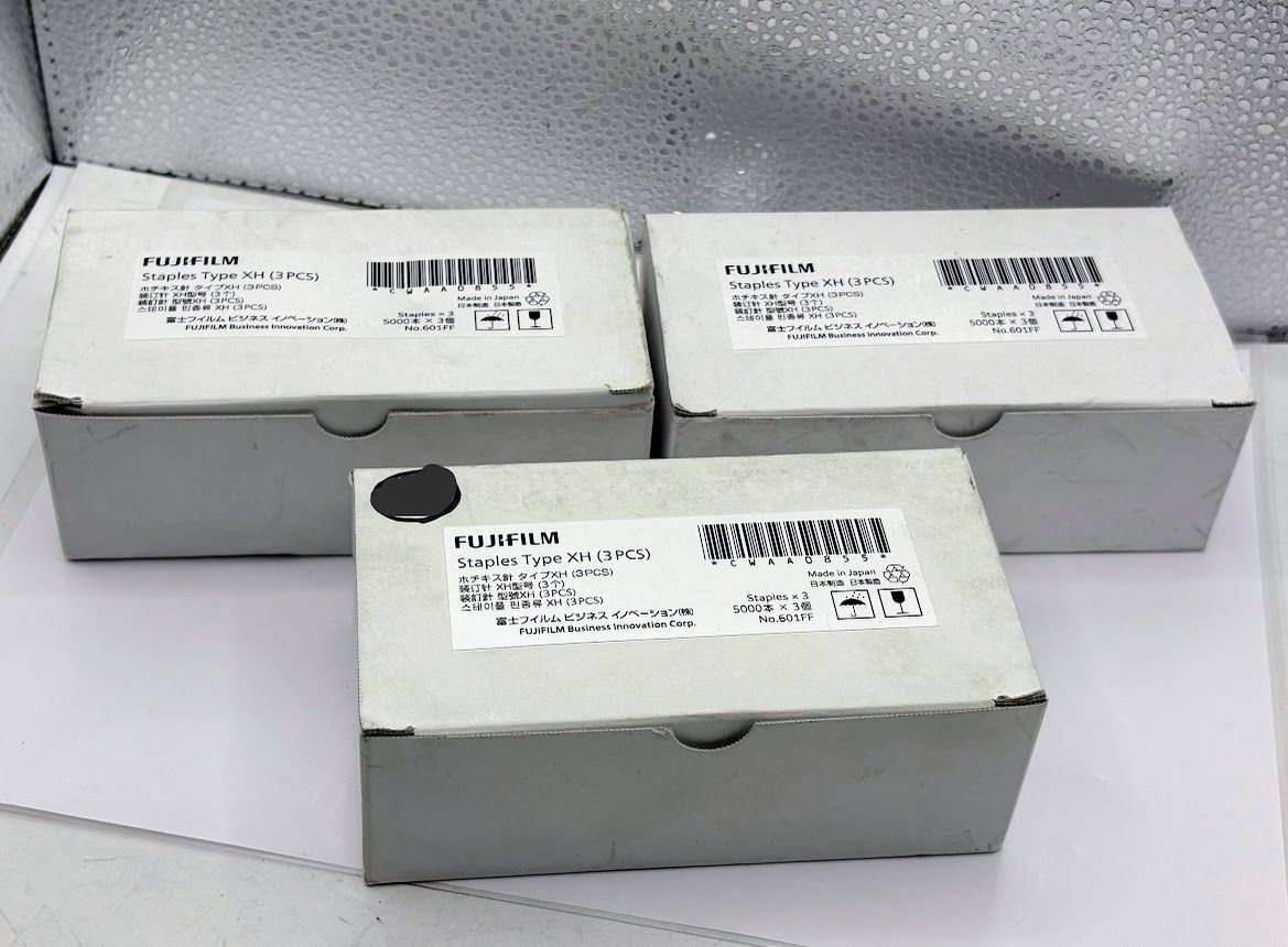 富士フイルム Staples Type XH 3 PCS ホチキス針 タイプXH 5000本 セット No 601 FF