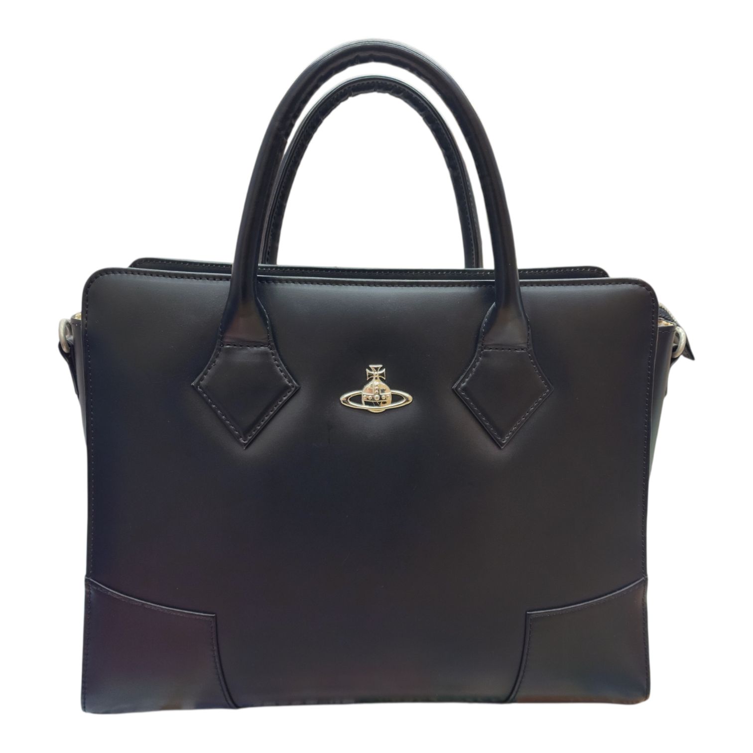 ヴィヴィアンウエストウッド　レザービジネスバッグ　BLACK 新品未使用正規品 Vivienne Westwood ヴィヴィアンウエストウッド ハンドバッグ ビジネス