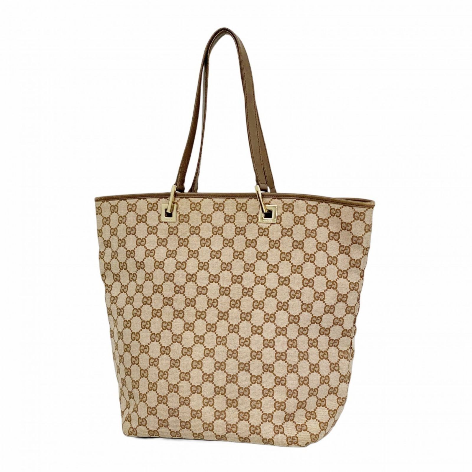 グッチ Gucci トートバッグ 002 1098 キャンバス ブラウン シャンパンレディース