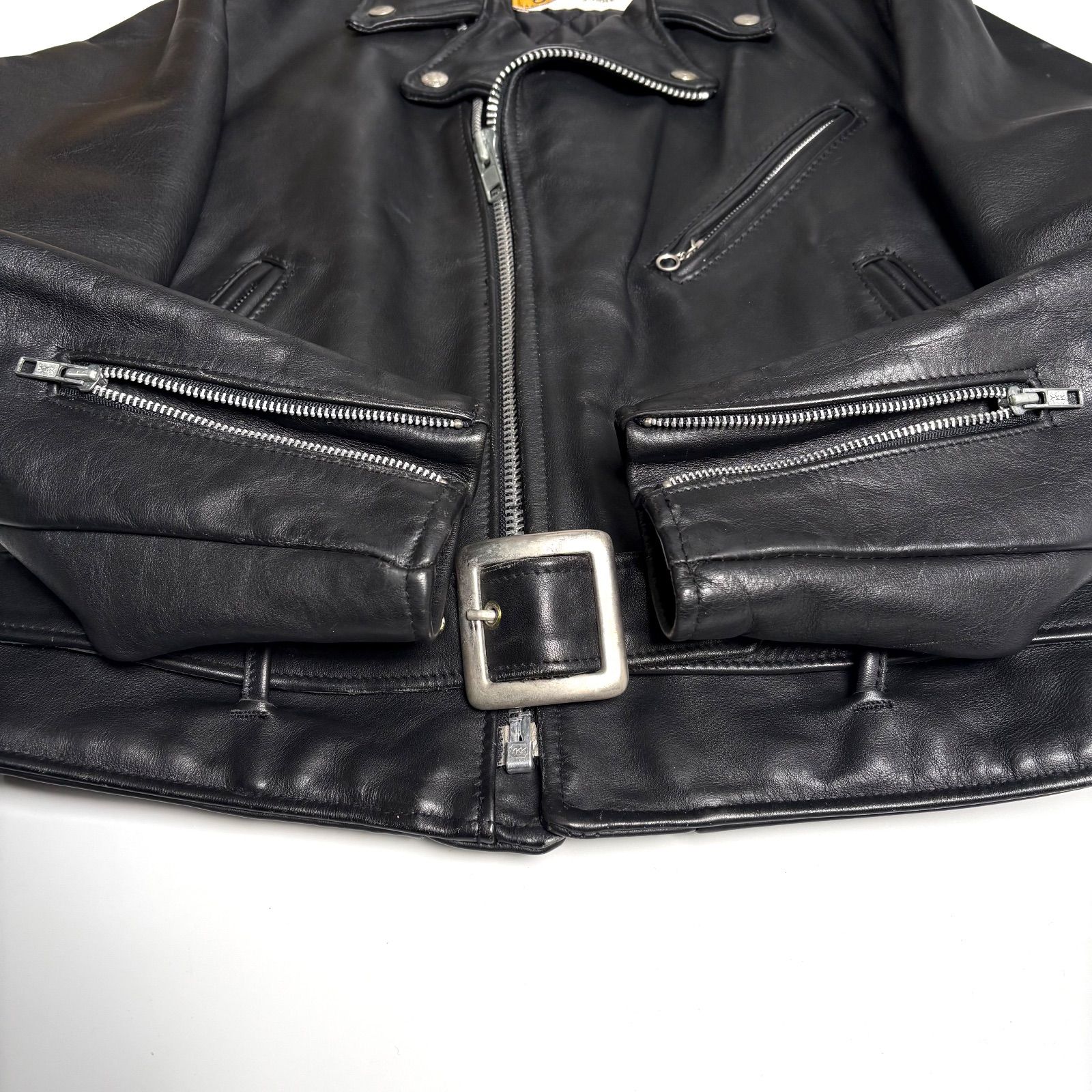 米国製】Schott レザー ライダースジャケット 黒 40 本革 618 - メルカリ