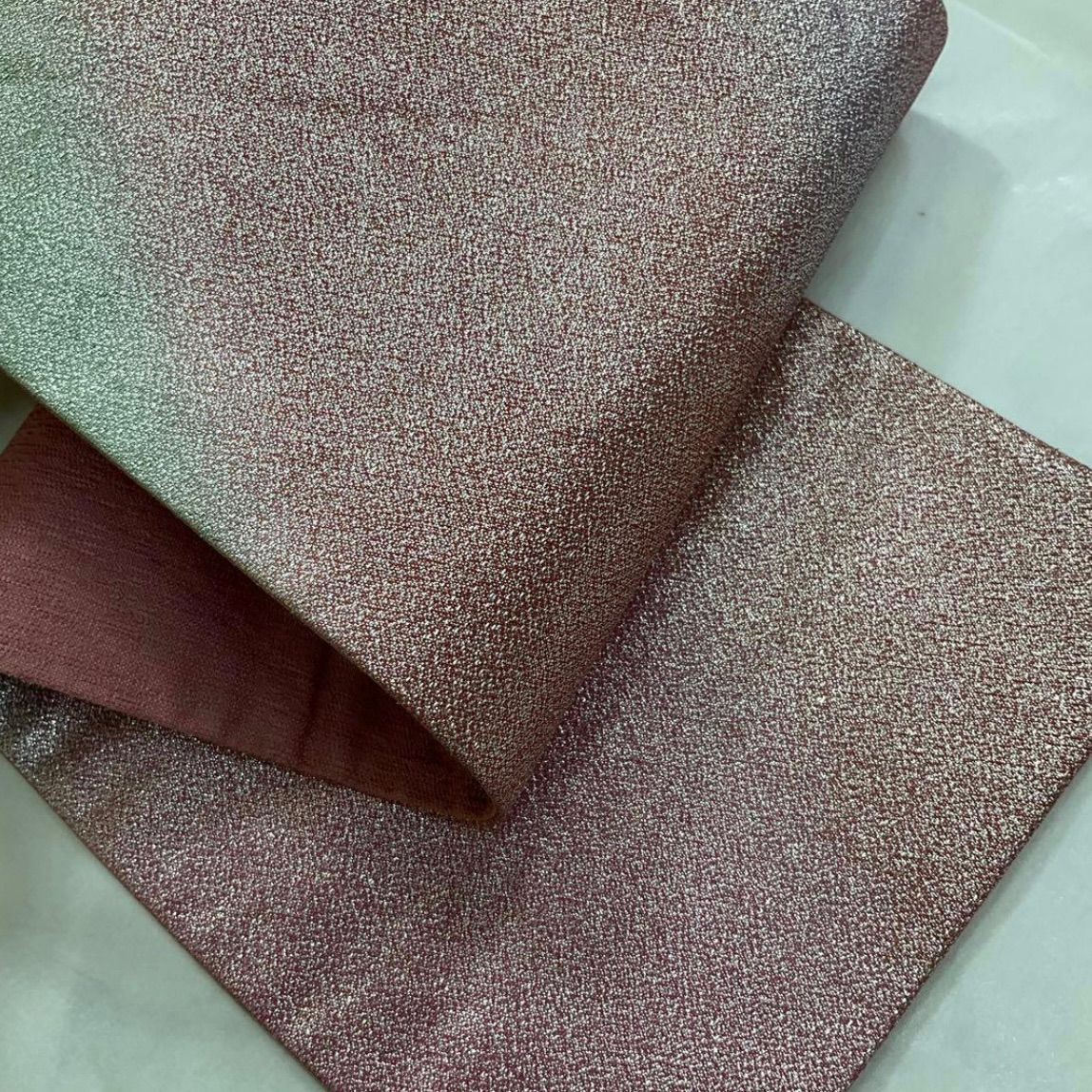 kimomo one ● ●kimonoarisa●最 西陣織●泊仕上げ●正絹●長尺●半幅帯半巾帯小袋帯●438.5㎝●着物帯小紋普段着半幅帯