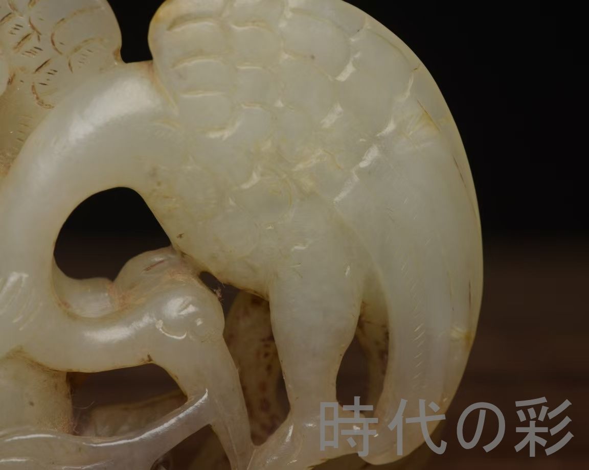 中国古美術『和田玉 彫刻細工?件 6.6cm』純手作り 原石 根付 時代物