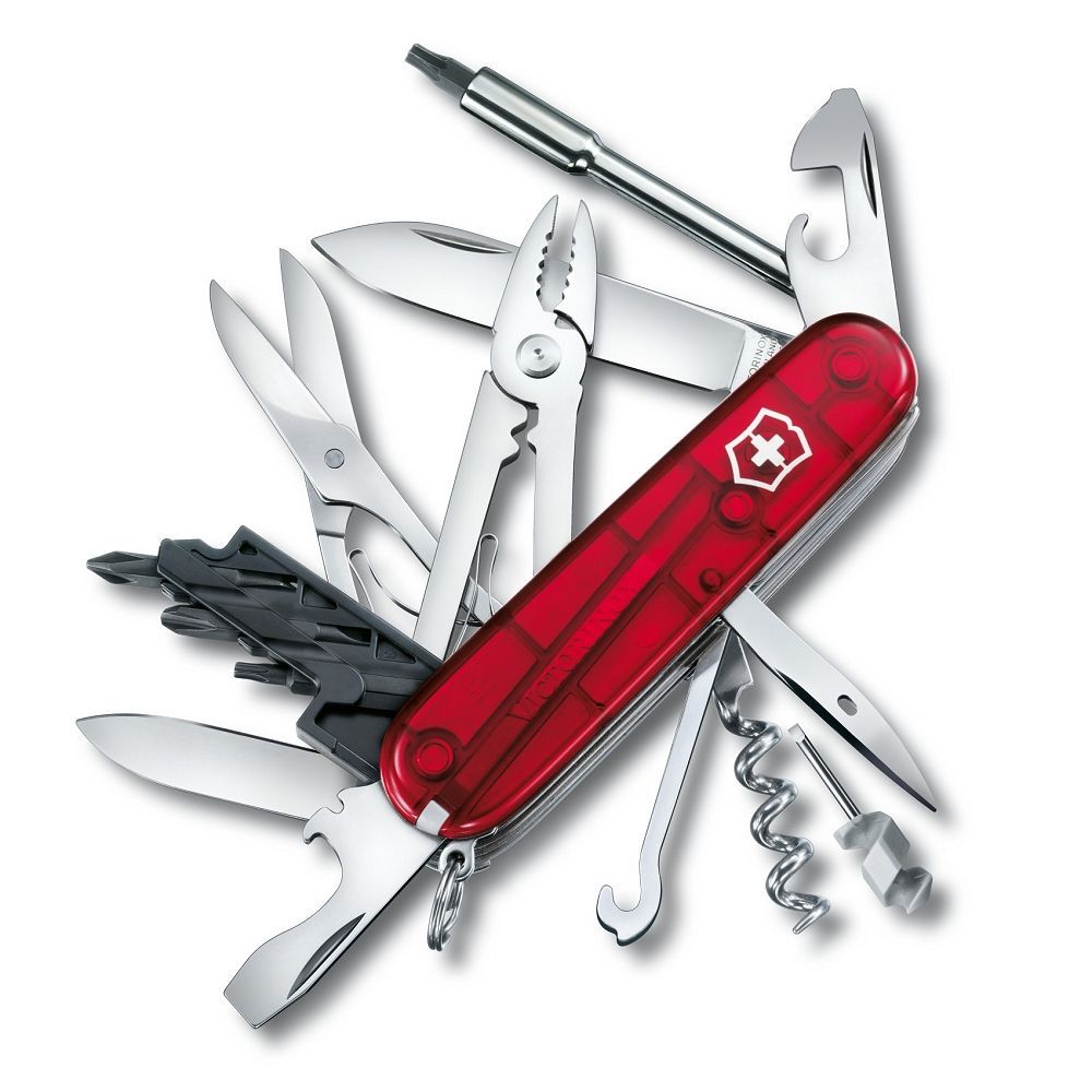 VICTORINOX ビクトリノックス 十徳ナイフ サイバーツールM 1.7725.T キャンプ アウトドア 折り畳みナイフ
