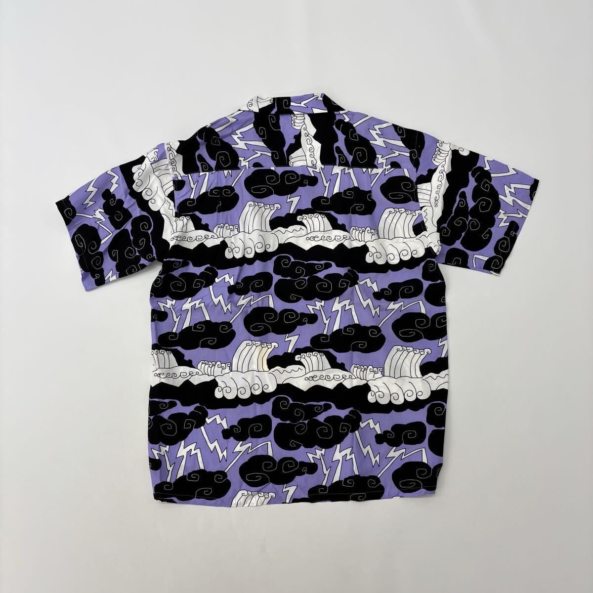2025 COTTON PAN コットンパン Chank 雲 半袖 レーヨン シャツ SHIRT PURPLE パープル サイズ 2 定価31 900円 712-0040