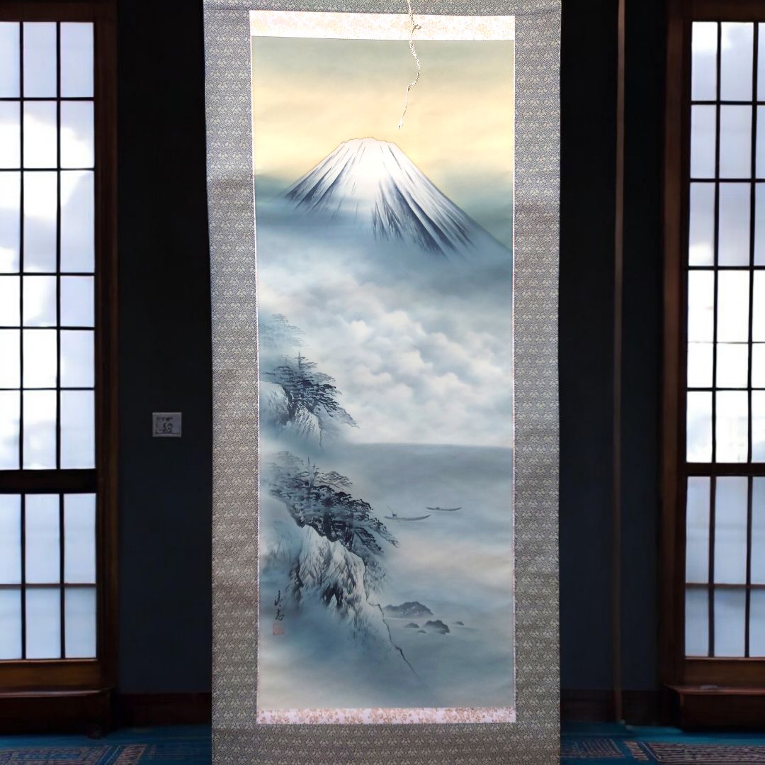 観賞用 掛け軸 霊峰 寺島清志 掛軸 富士山 - メルカリ