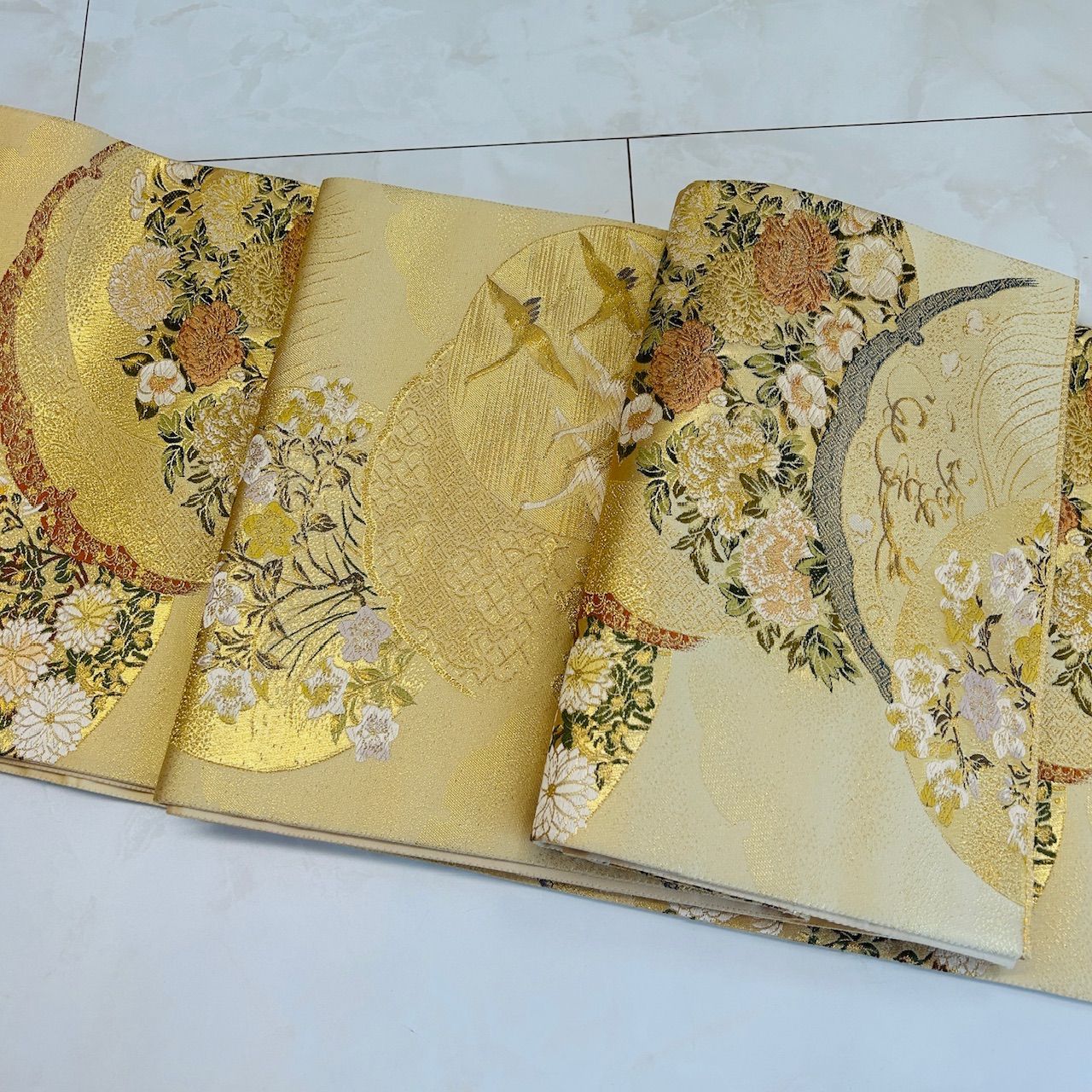 袋帯 ゴールド系