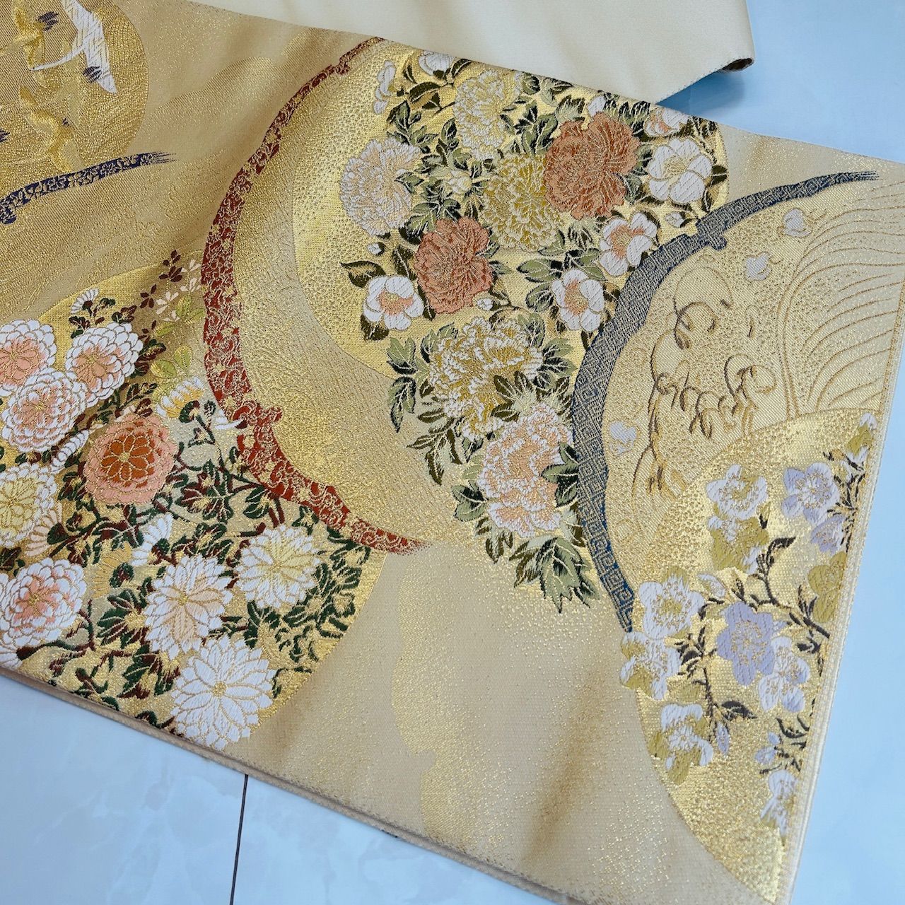 袋帯 ゴールド系