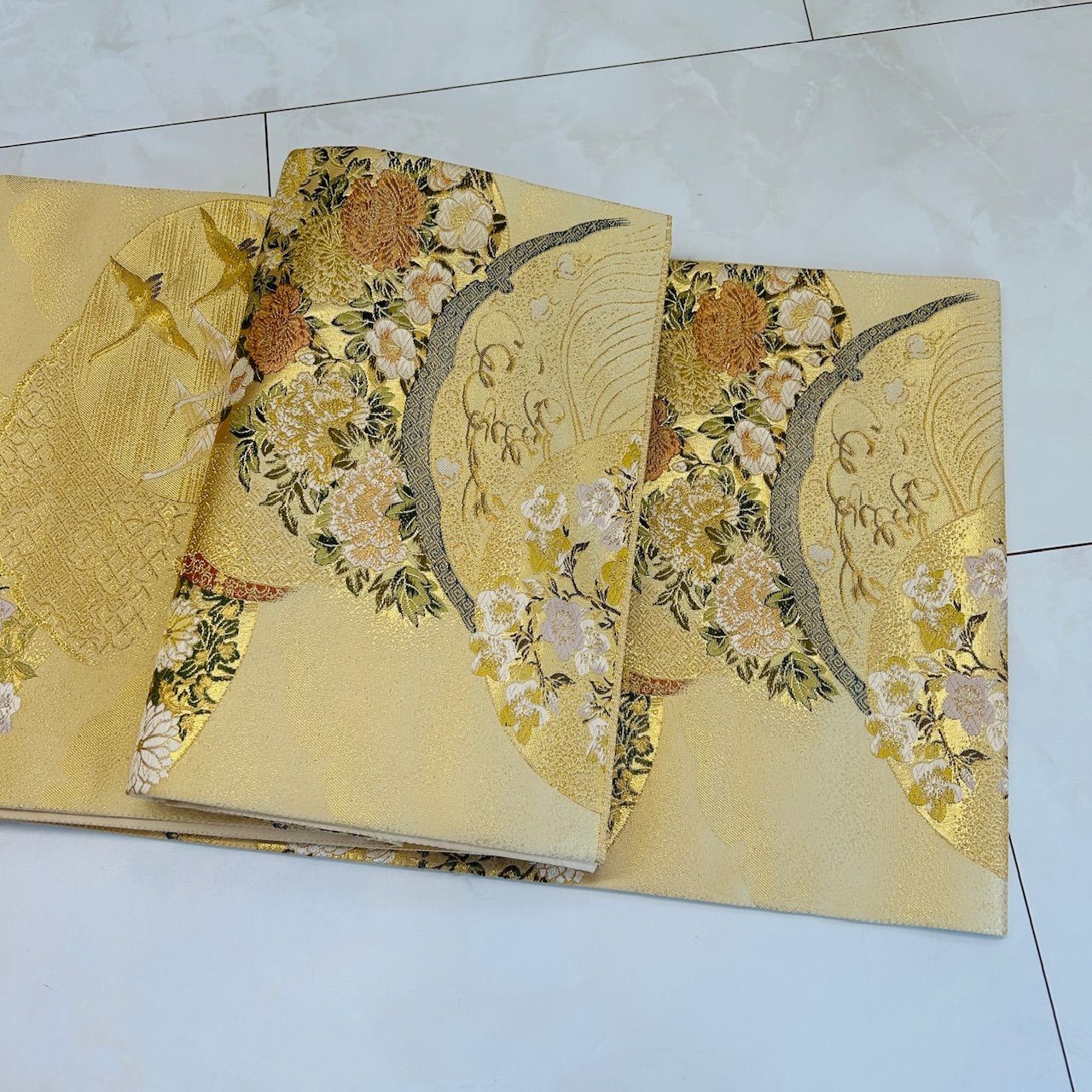 袋帯 ゴールド系