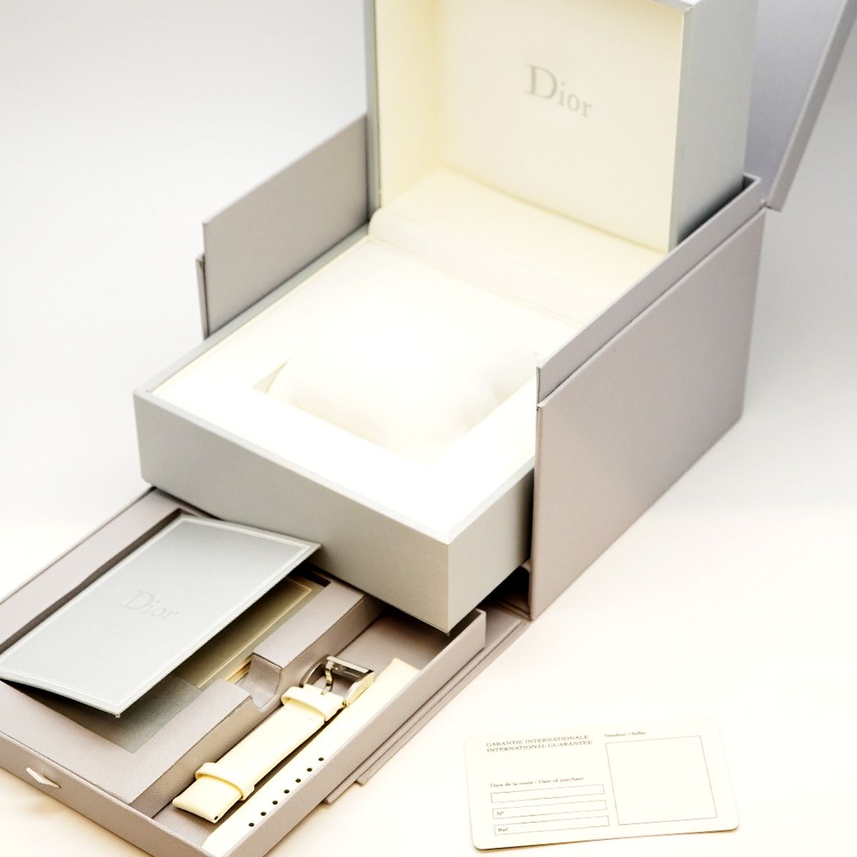 5 wwp 0003 ディオール クリスタル シルバー文字盤 腕時計 メンズ レディース ユニセックス