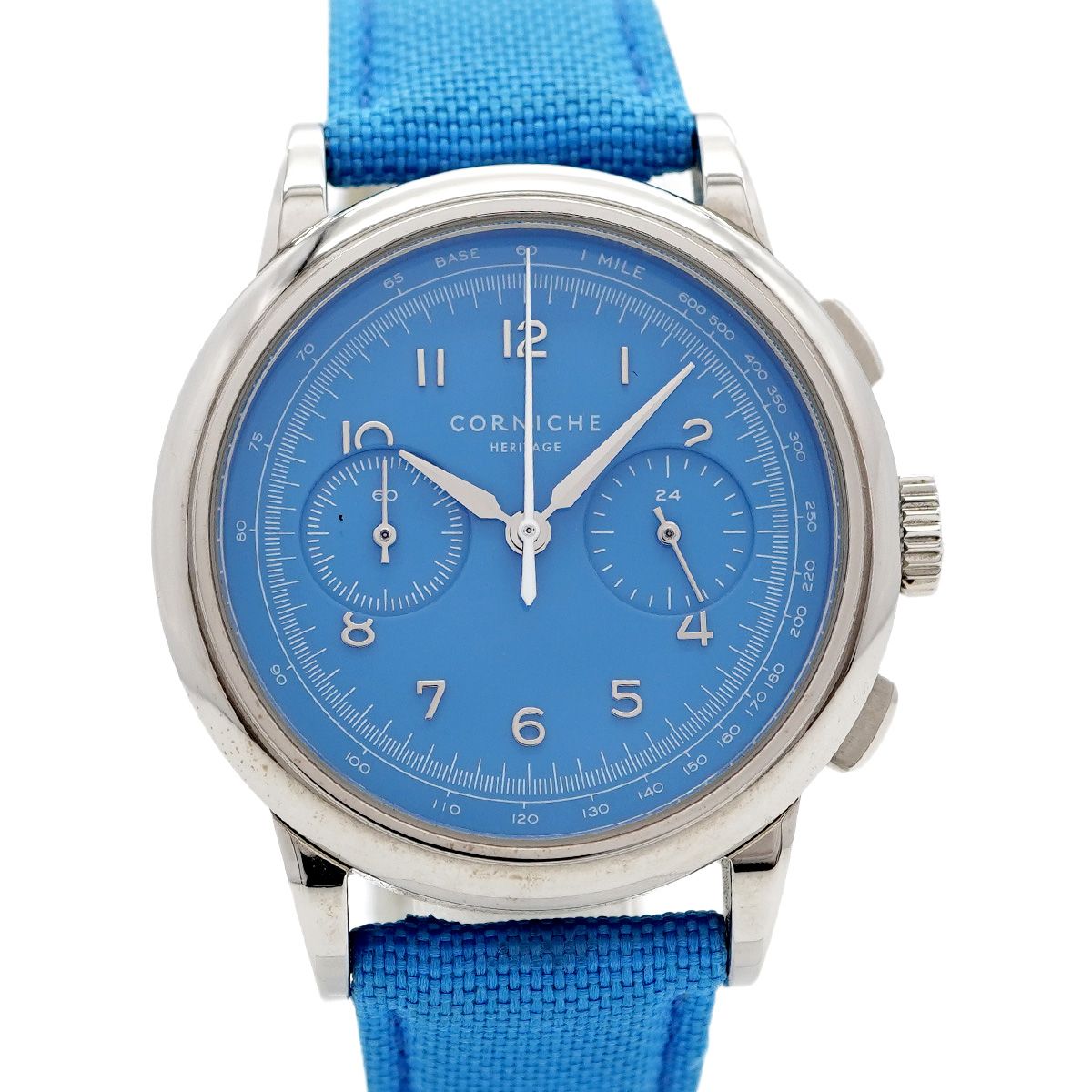 5 wwp 0017 コーニッシュ ヘリテージ 青文字盤 腕時計 メンズ