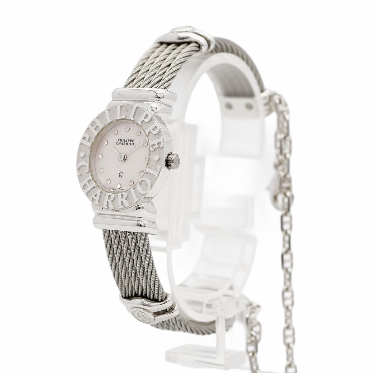 5 wwp 0023 シャリオール サントロペ 6009908 ピンク文字盤 腕時計 レディース