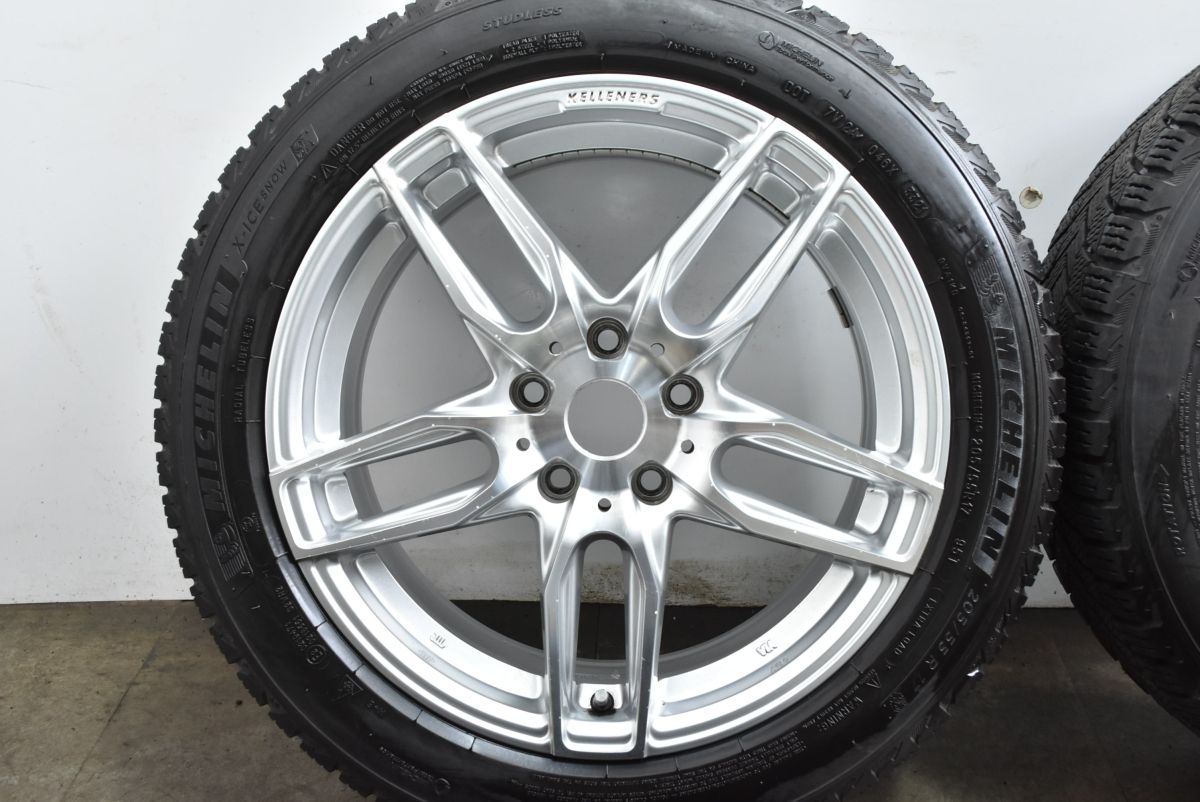  程度良好 ケレナーズ マインツ 17 in 7 5 J 52 PCD 112 ミシュラン X ICE SNOW 205 55 R BMW F 70 1シリーズ 45 74 78 2シリーズ 17インチ タイヤ ホイールセット