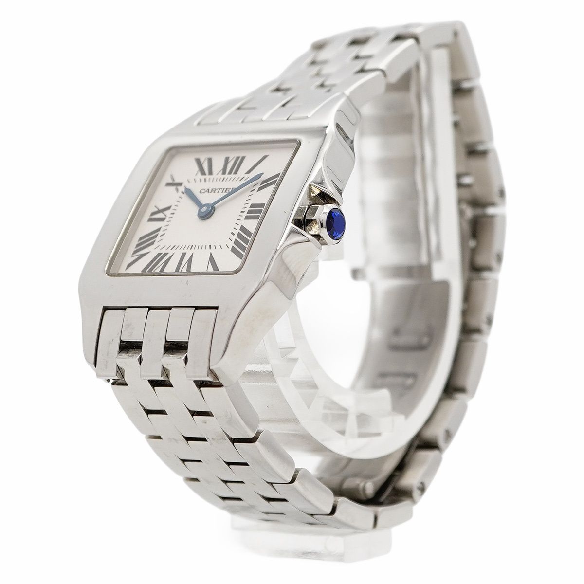 5 wwp 0032 カルティエ サントス ドゥモワゼル LM 白文字盤 腕時計 メンズ レディース ユニセックス