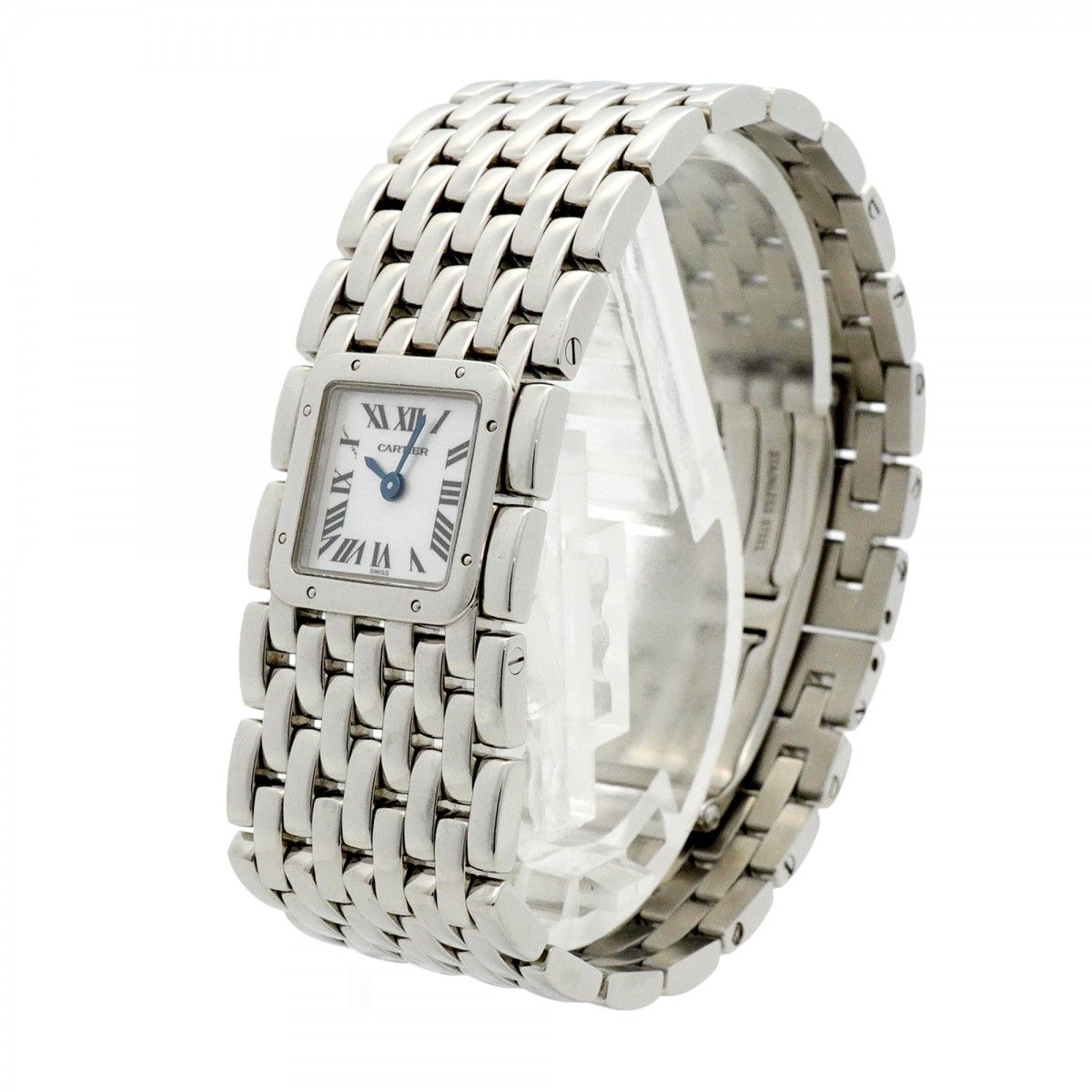 5 wwp 0053 カルティエ パンテール リュバン LM 白文字盤 腕時計 レディース