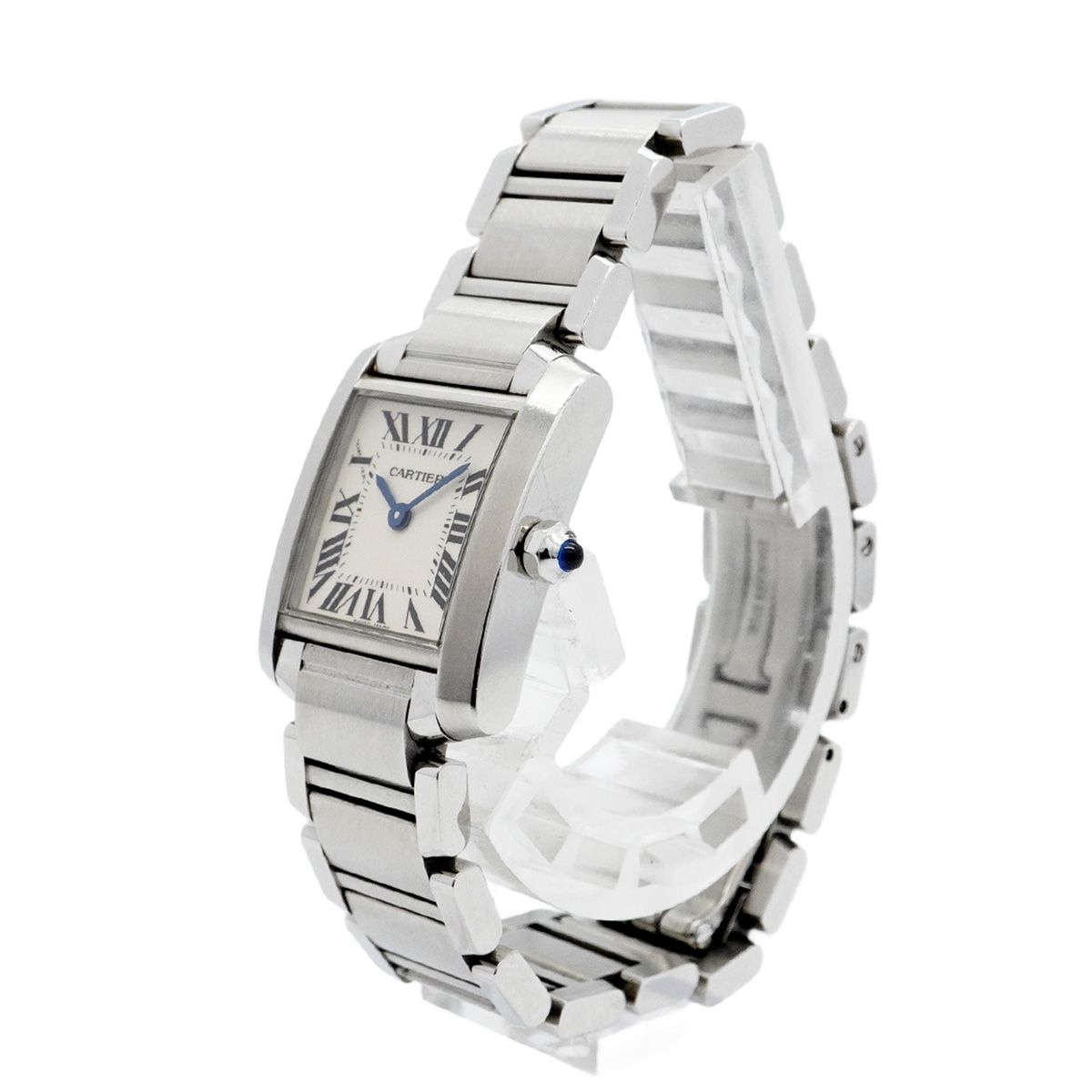 5 wwp 0068 カルティエ タンクフランセーズ SM アイボリー文字盤 腕時計 レディース