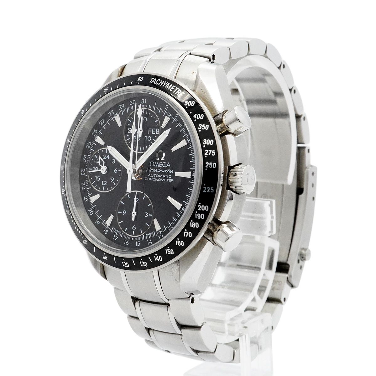 5 wwp 0070 オメガ スピードマスター 3220 50 黒文字盤 腕時計 メンズ