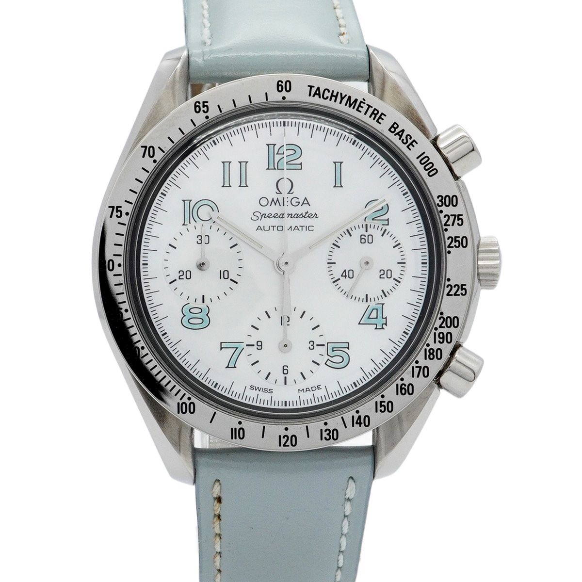 5 wwp 0071 オメガ スピードマスター 3802.71.53 白文字盤 腕時計 メンズ