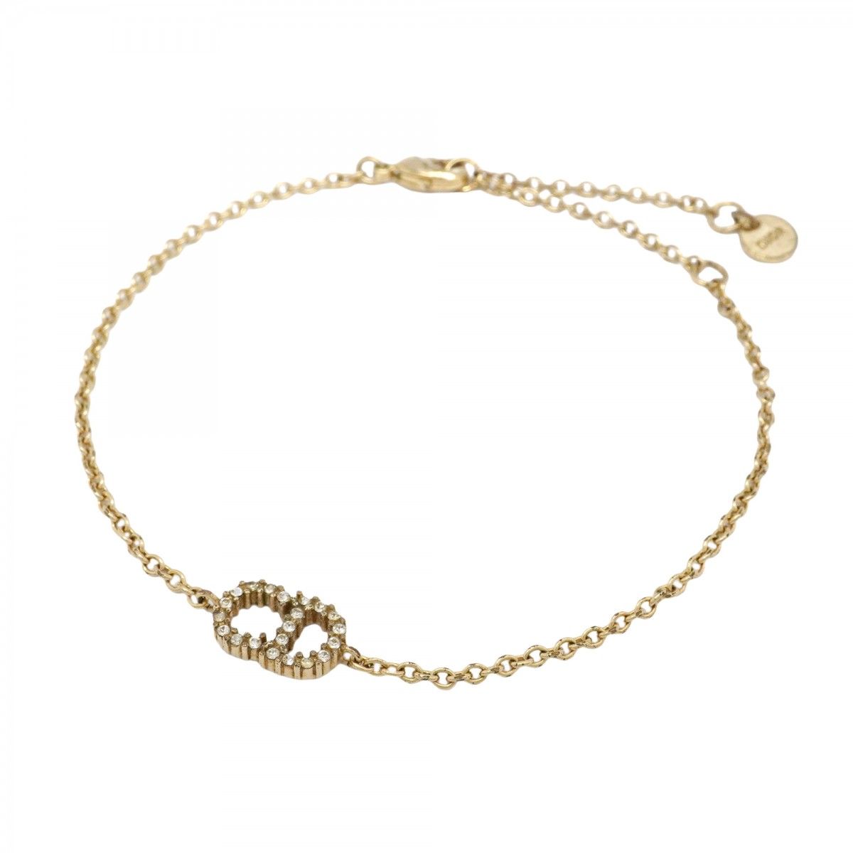 5jpb0025】クリスチャンディオール ブレスレット CDロゴ GPメッキ