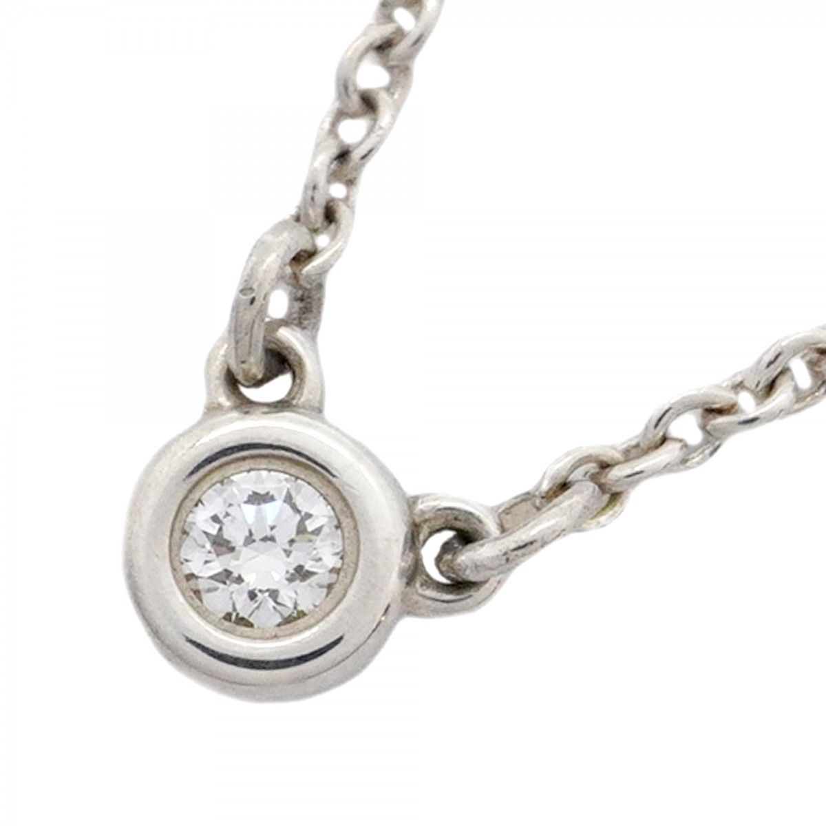 Tiffany ティファニー　バイザヤード　ダイヤモンド　シルバー925 5jpb0027】ティファニー ネックレス バイザヤード 1PD シルバー925