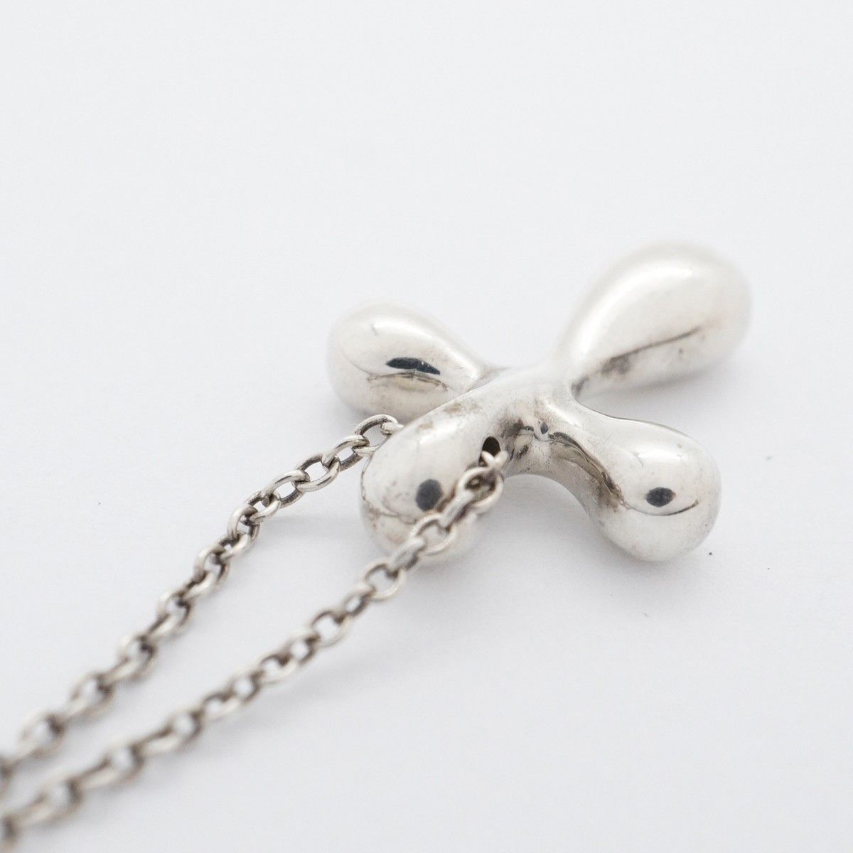 5jpb0028】ティファニー ネックレス スモールクロス シルバー925【中古