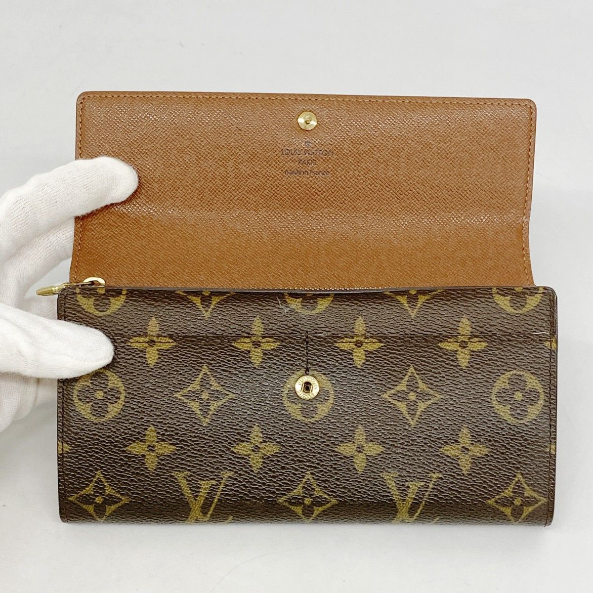 5pa1227-h】ルイヴィトン 長財布 モノグラム ポシェットポルトモネ