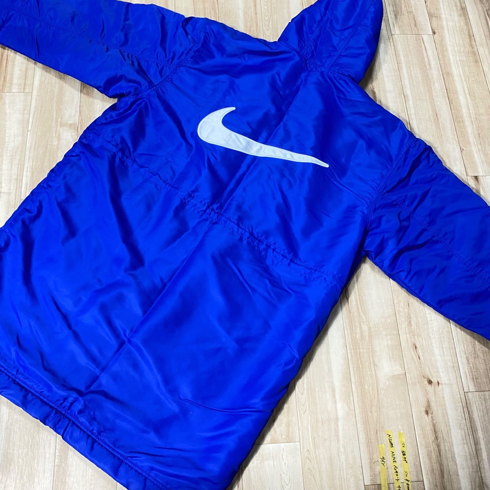 NIKEナイキ ベンチコート サイン入り 銀タグ 90s サッカー サイズL