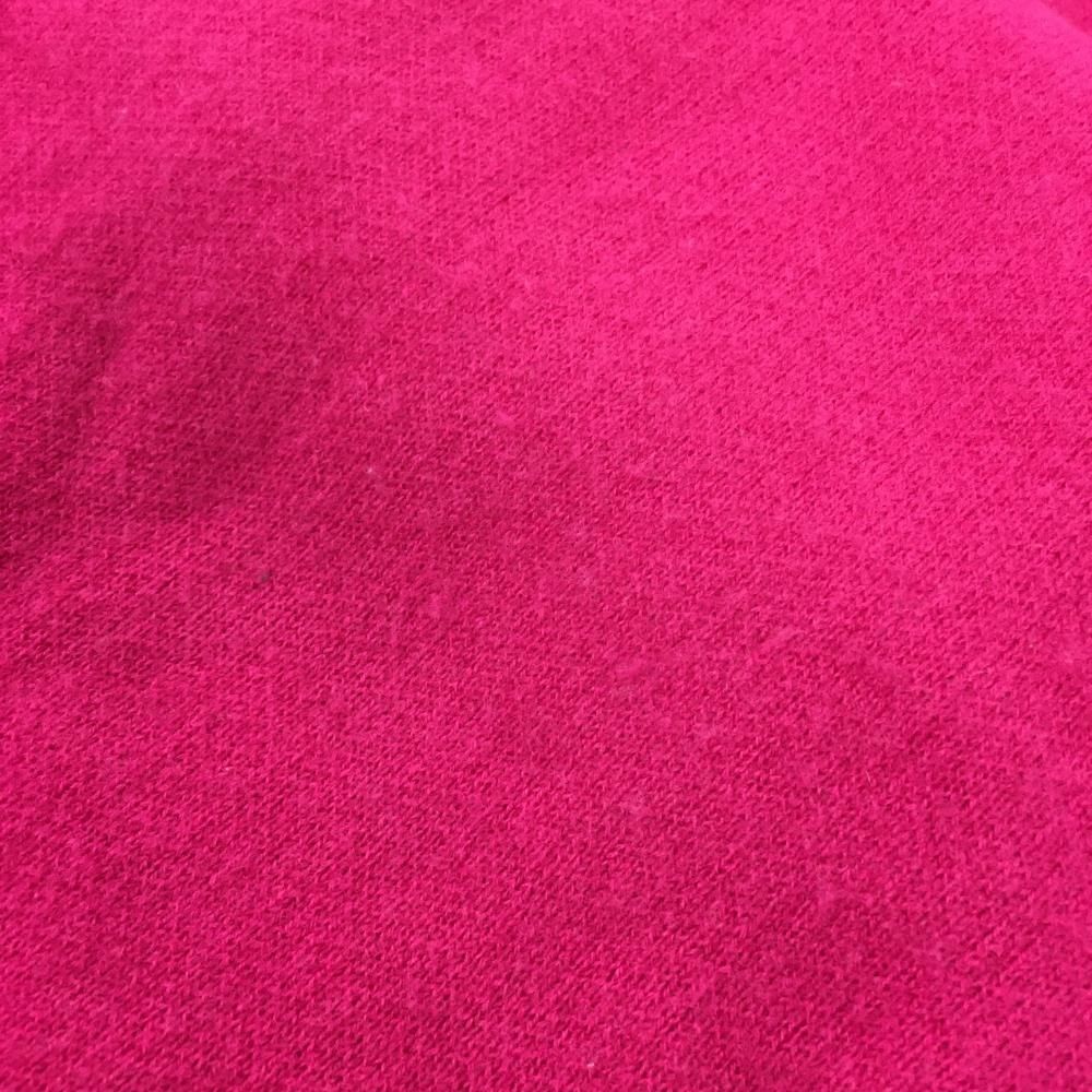 美品】パーリーゲイツ ニットワンピース ピンク×ネイビー フード付