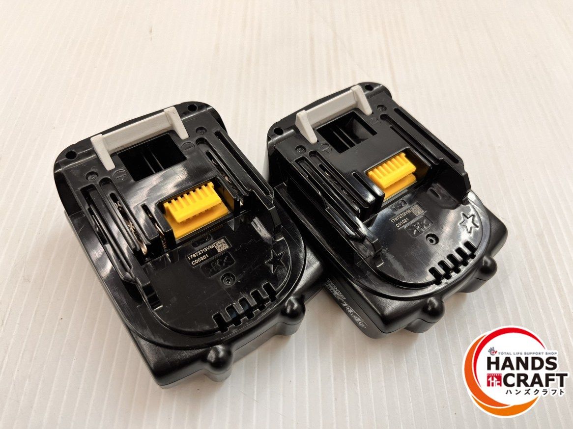 セット マキタ makita 14.4 V リチウムイオンバッテリー BL 1415 N 1.5 Ah 充電回数4回 5回 品