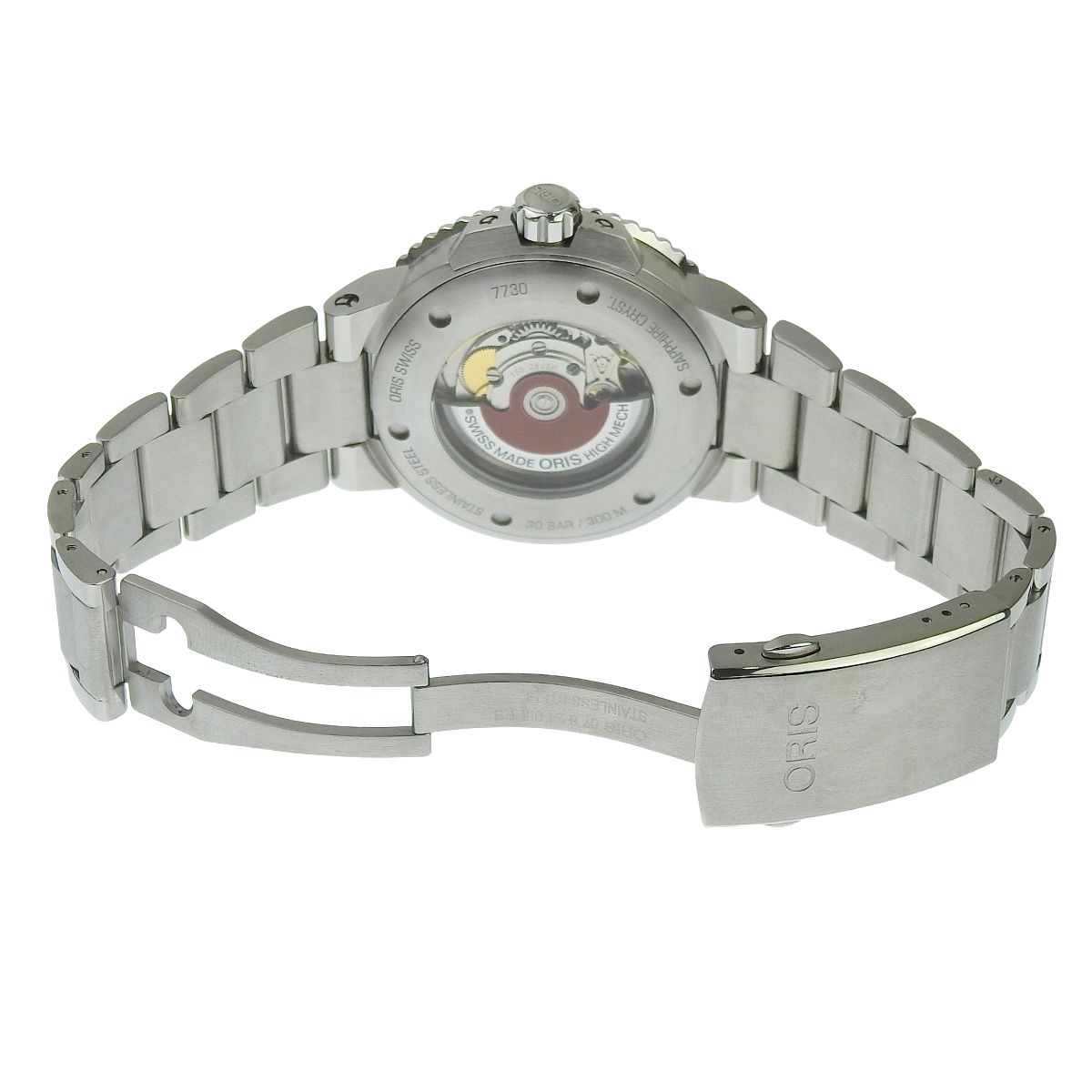  オリス アクイス デイト 733 7730 4134 07 SS ブラック 自動巻き メンズ 40802157973 アラモード ニット 自動巻き時計 腕時計(アナログ)