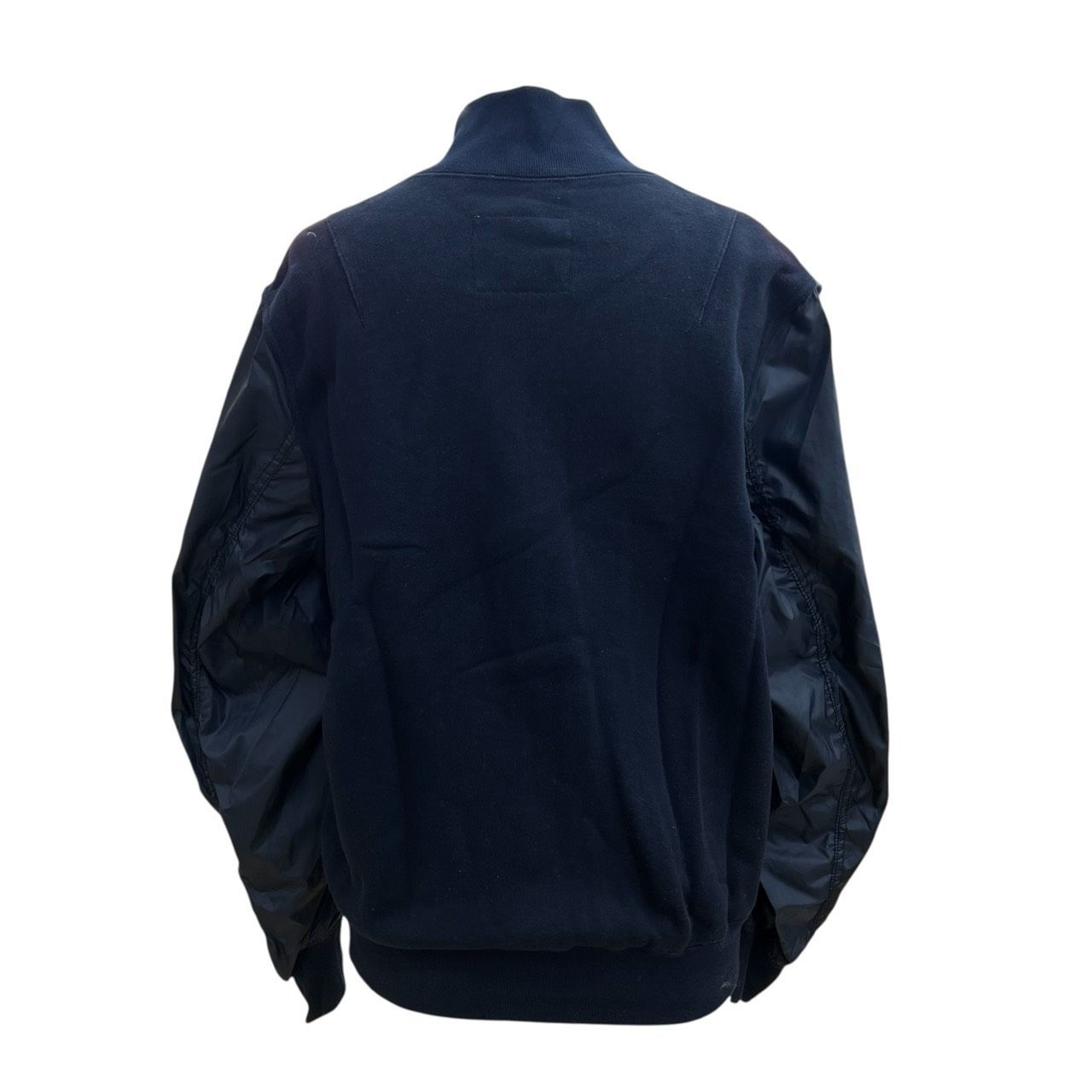 Sacai サカイ MA-1 ジップアップブルゾン ネイビー 13-00392 - メルカリ