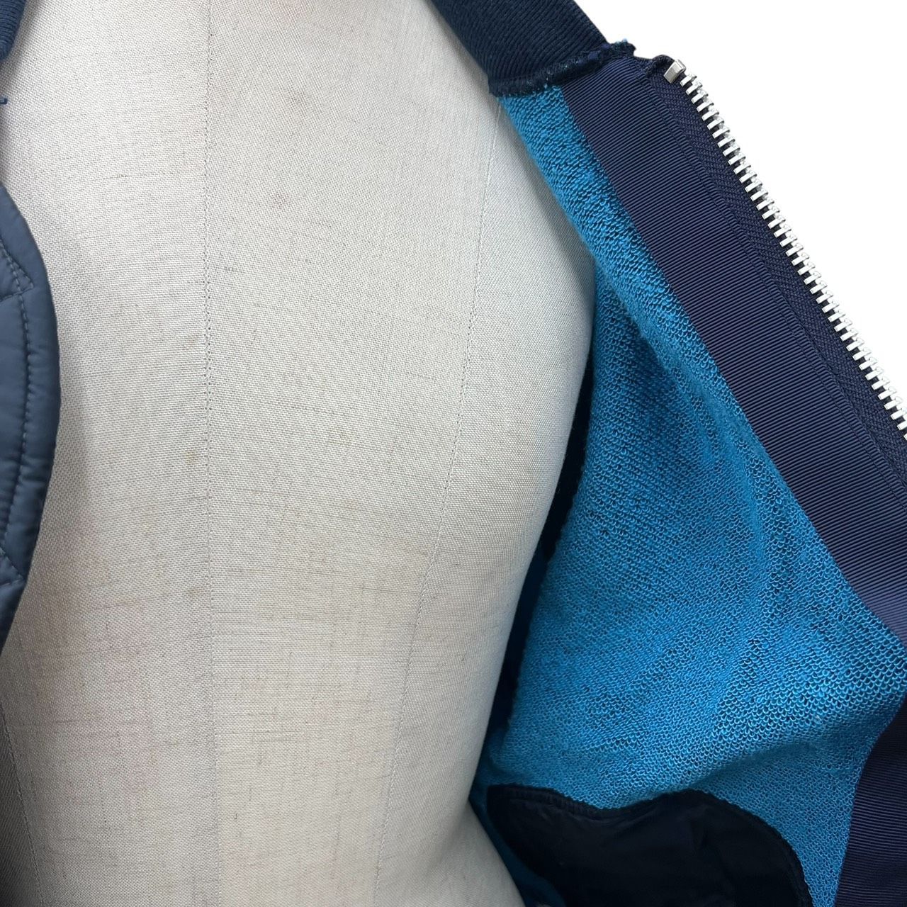 Sacai サカイ MA-1 ジップアップブルゾン ネイビー 13-00392 - メルカリ