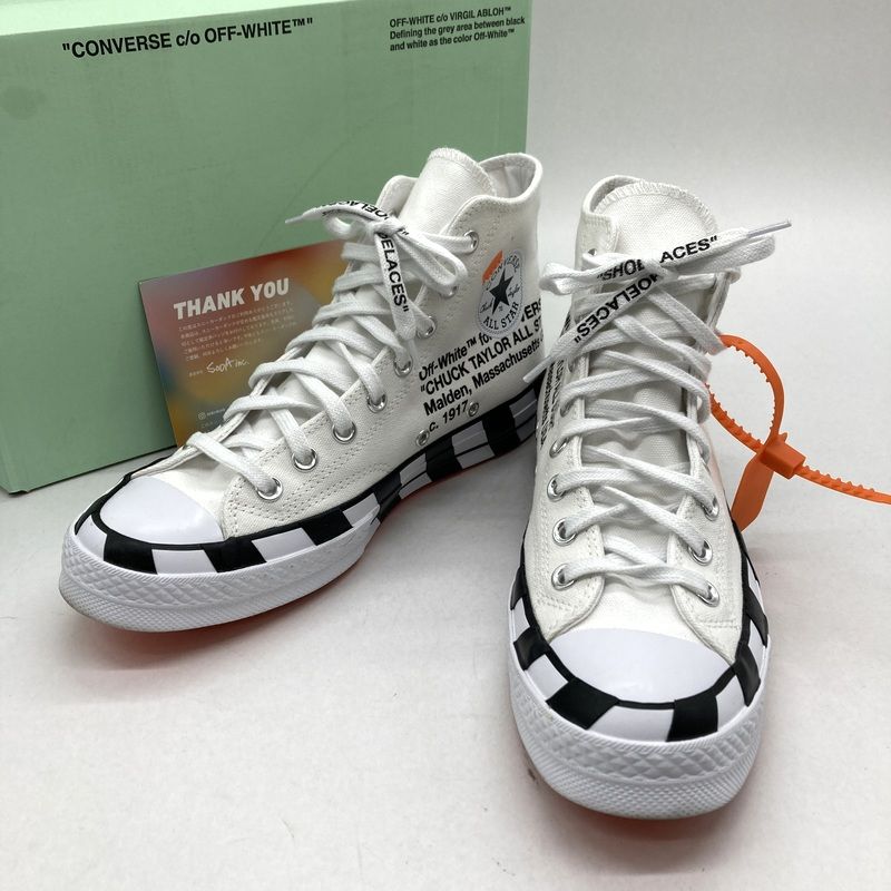 Off-White×CONVERSE オフホワイト コンバース Chuck 70 Hi スニーカー