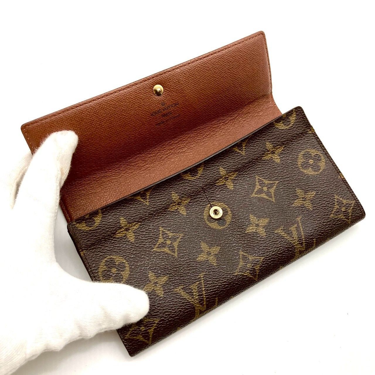 ルイヴィトン ポシェット ポルトモネクレディ サラ 二つ折り長財布