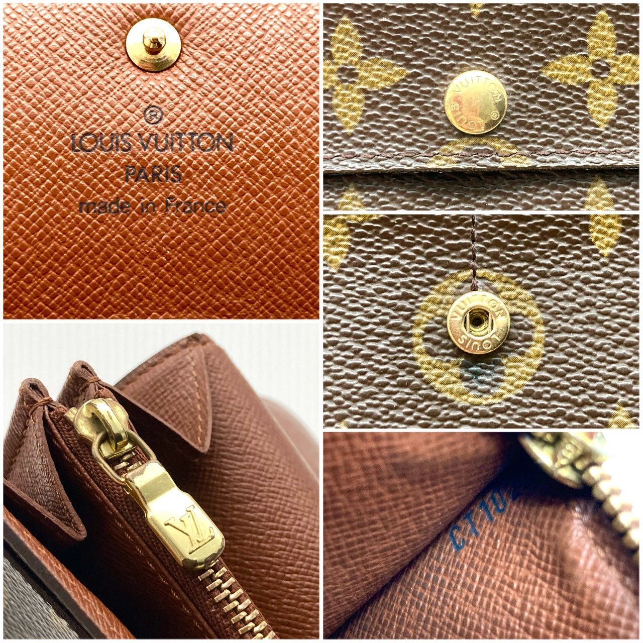 ルイヴィトン ポシェット ポルトモネクレディ サラ 二つ折り長財布