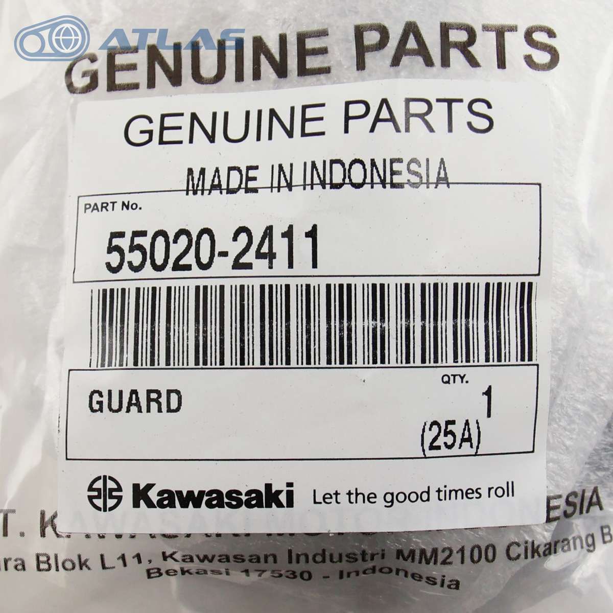 タイカワサキ純正 ニンジャ Ninja ZX-25R SE ZX-4R SE ZX-4RR ガード 1個