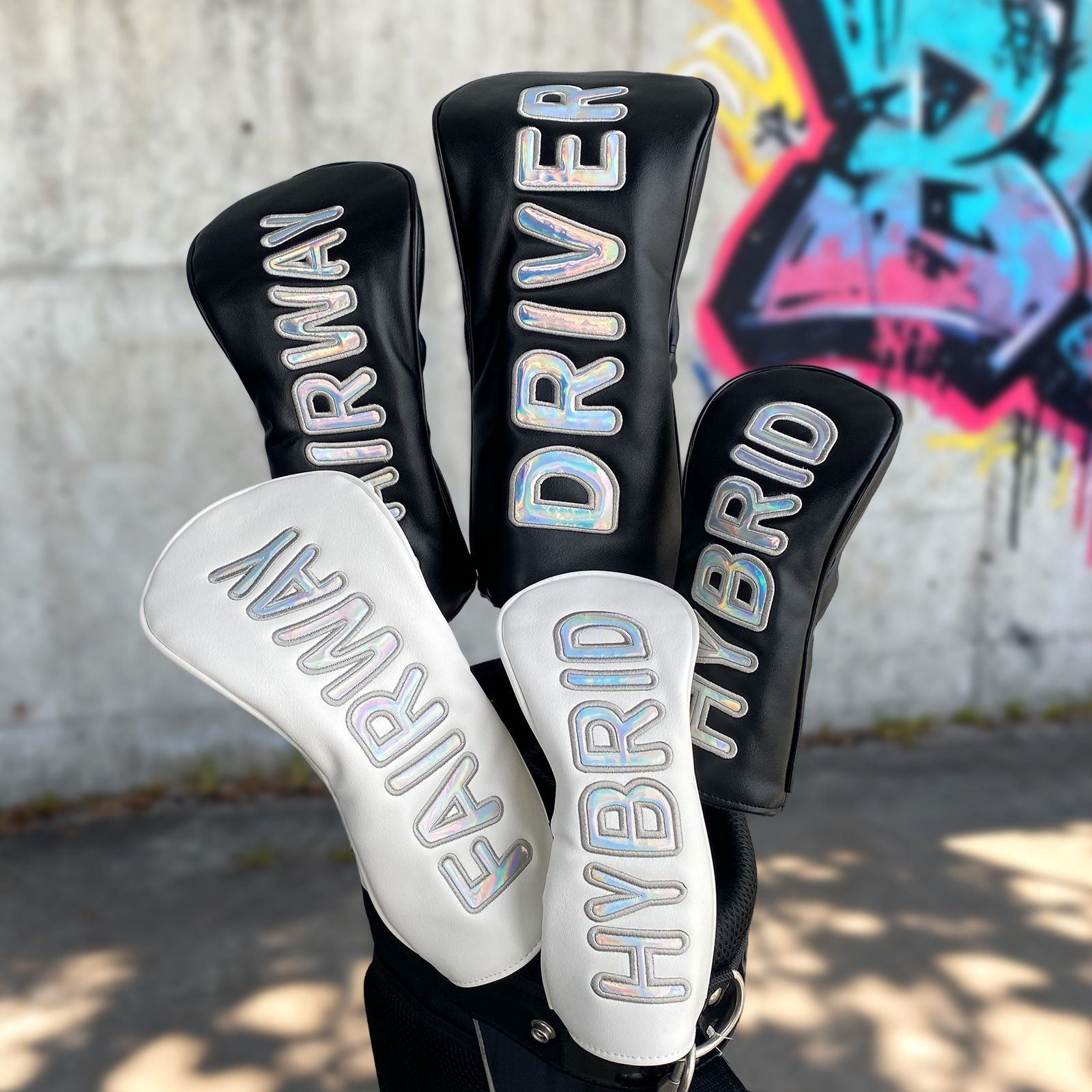 新品 アビレックス キャディバッグ ヘッドカバー まとめ売り AVIREX OR