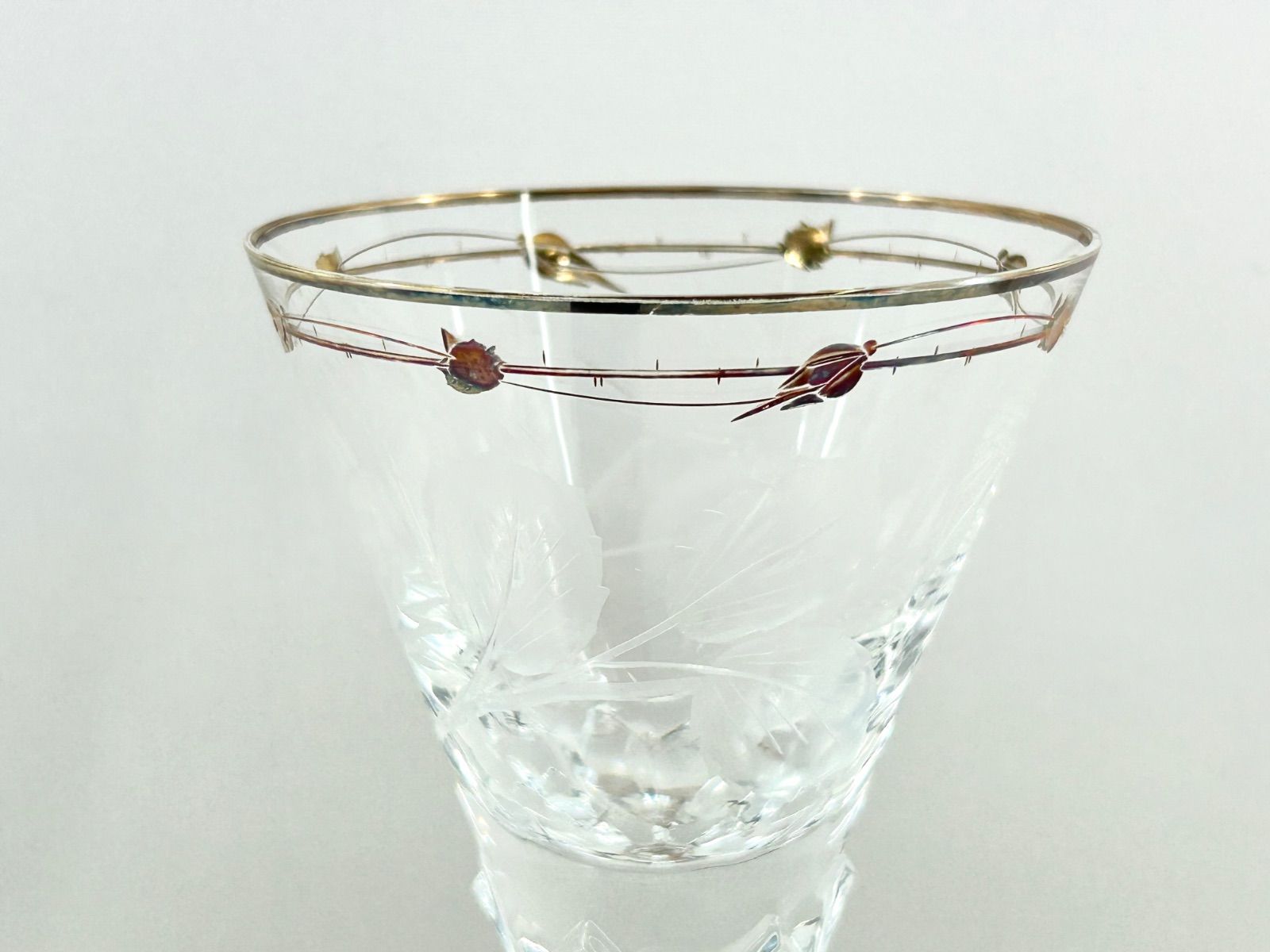 モーゼル 金彩ワイングラス