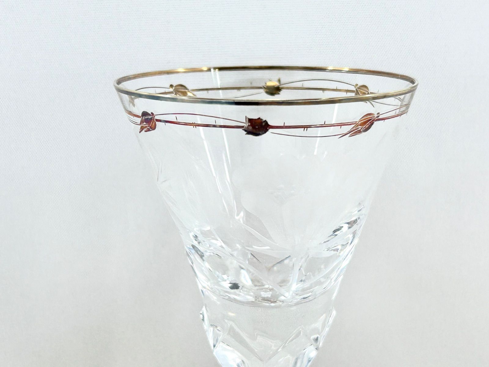 金彩ワイングラス 高さ21